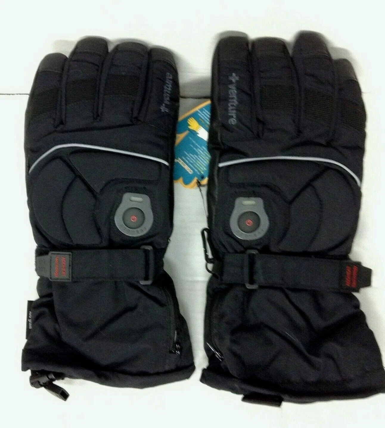Venture Epic Heated winter Gloves Motorcycle bike Mens XL Black battery