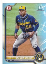 2022 Bowman #BCP-15 Branlyn Jaraba Sky Blue /499 Rookie