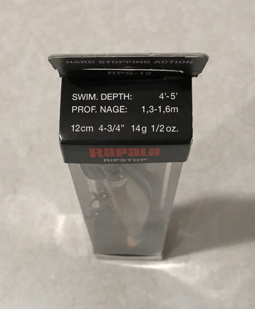 Leurre Suspending Rapala Ripstop, Couleur Goby, 12cm/14g, Pour La Pêche Du Bass