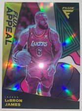 LEBRON JAMES 2022/23 PANINI FLUX APPEAL PRIZM REFRACTOR INSERT CARD #5 MINT WOW
