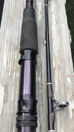 VINTAGE BRULE Ceramic Champ Fishing Rod 1225 Spinning 6’6” Med Action - Picture 3 of 10