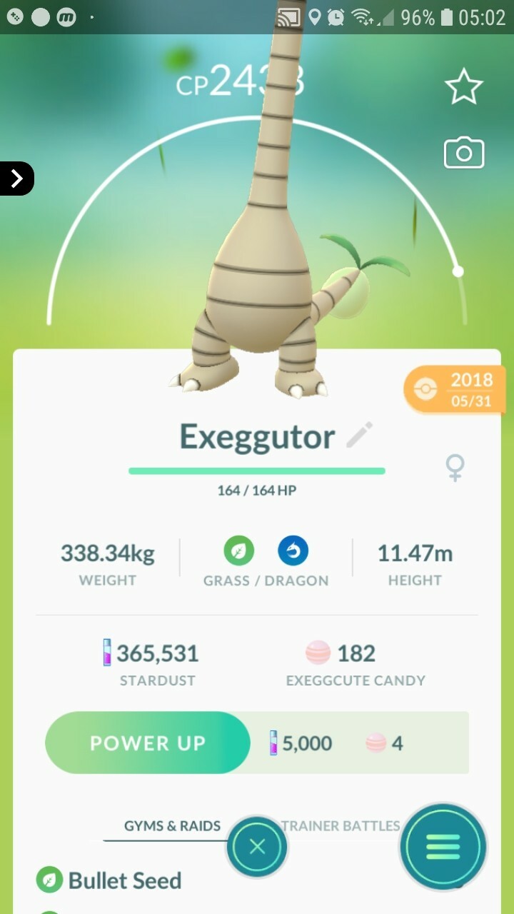 Alolan Exeggutor Pokemon Tr@de Go