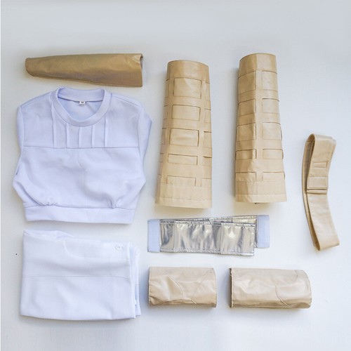 Padme Amidala Cosplay Costume Space Battle Roleplay Outfit Claok - Picture 2 of 6