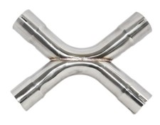 Universal Ss Dual Exhaust X-terminator X-pipe Mandrel-bent Cross X Pipe 2.5id Universal Ss Dual Exhaust X-terminator X-pipe Mandrel-bent Cross X Pipe 2.5id