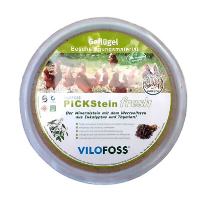 Vilofoss Pickstein FRESH 10 kg Pickschale Geflügelfutter Hühner Mineral BIO