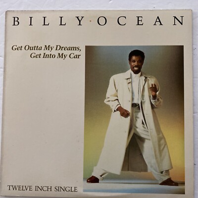 Billy Ocean 'Get Outta My Dreams, Get Into My Car' Record 12'' LP Vinyl VG+
