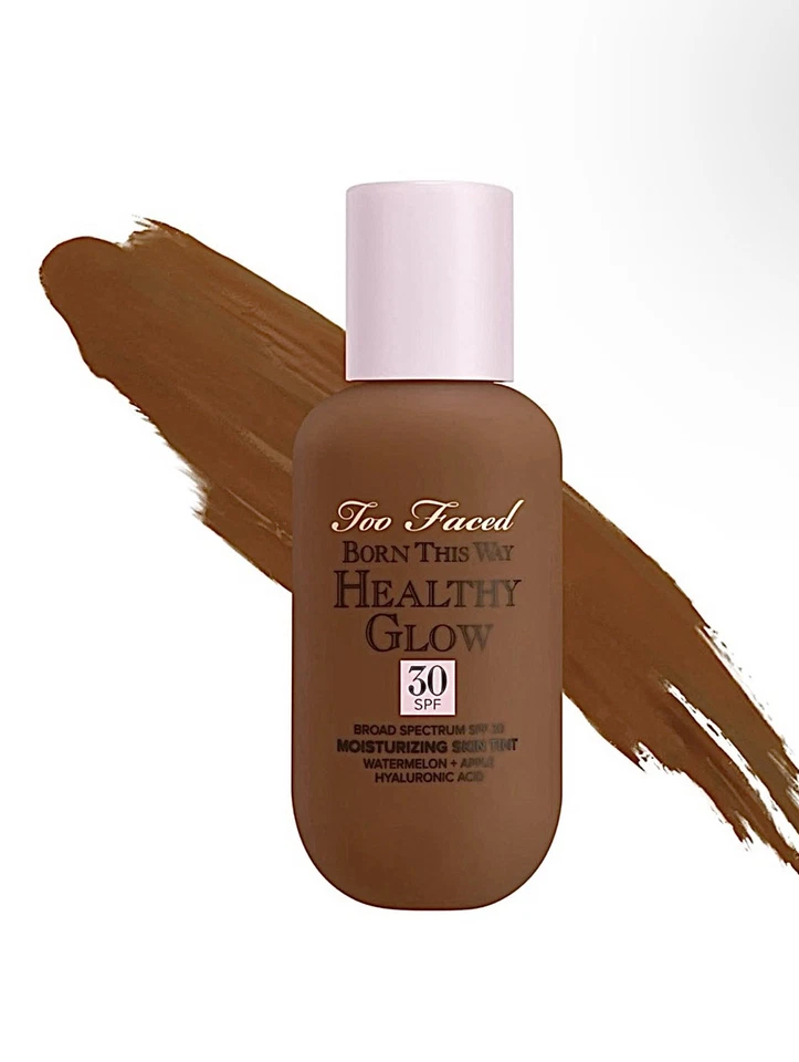 🍫Too Faced Born This Way Healthy Glow SPF 30 Moisturizing Skin Tint 2 Oz Cocoa - Image 2 of 4