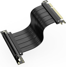 Pcie 4.0 Riser Cable, Vertical Mount GPU Extension 200Mm 90 Degree Adapter with