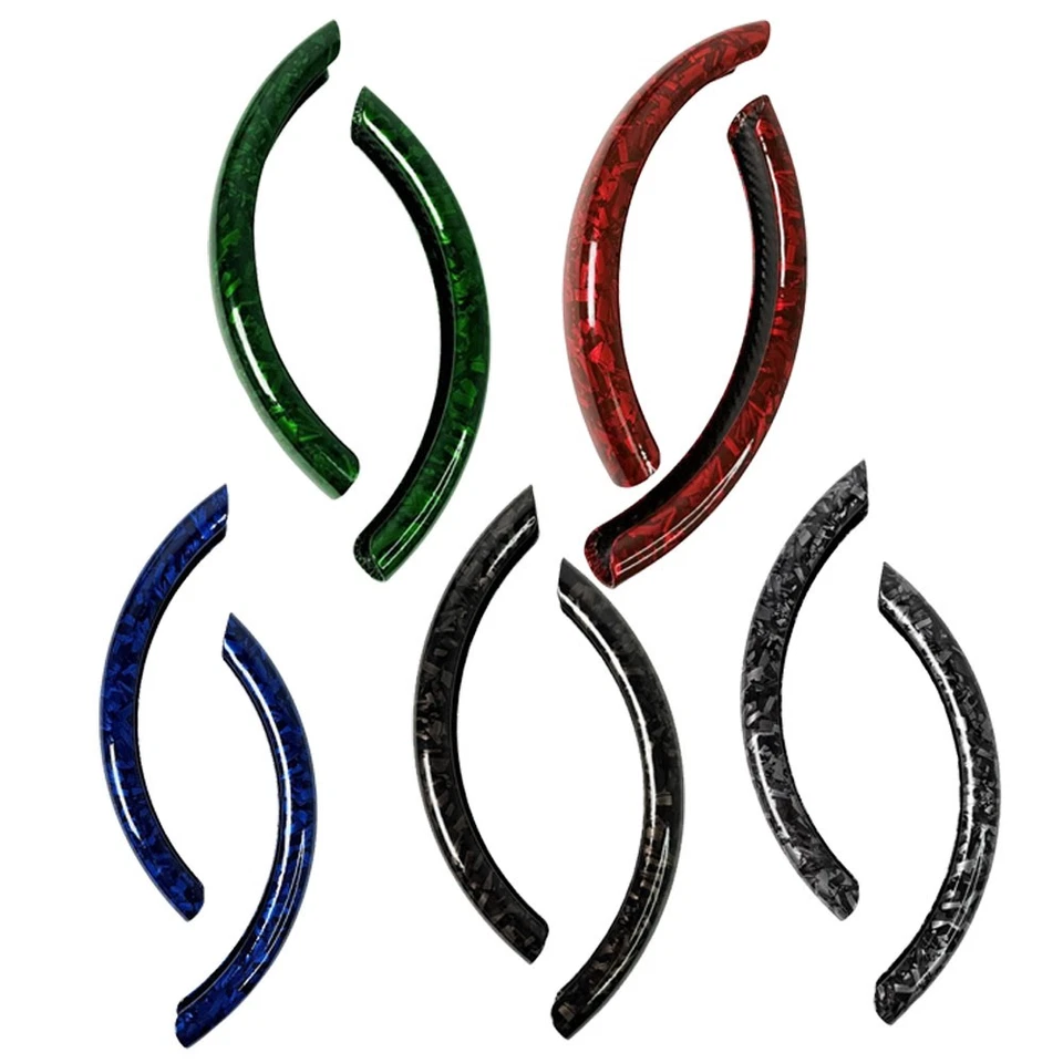 2PCS Carbon Fiber Car Steering Wheel Cover Non-Slip for Mercedes-Benz 15" Dia. - Изображение 3 из 4