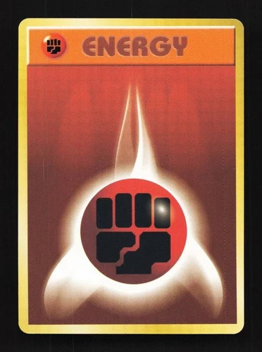 1996 Vintage Pocket Monsters Pokemon Base Set card Fighting Energy