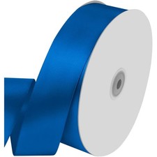 1-1/2" x 100 Yards Royal Blue Satin Ribbon Crafts Gift Wrapping Single Face
