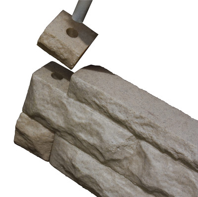 Garden Wizard Stone Landscape Border Wall Finish Kit Sandstone