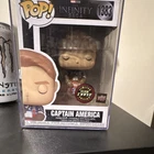Funko Pop! Marvel Captain America #1383 Chase Stan Lee Auto PSA 89698 Upper Deck