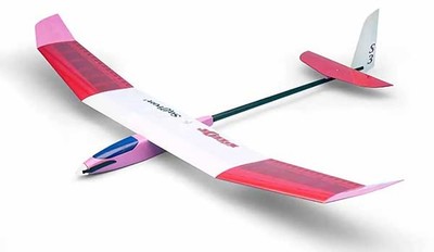 Ok Mokei Pilot Saffron 3 (1.41M) Balsa Kit, Electric Glider With Rudder, 12168_