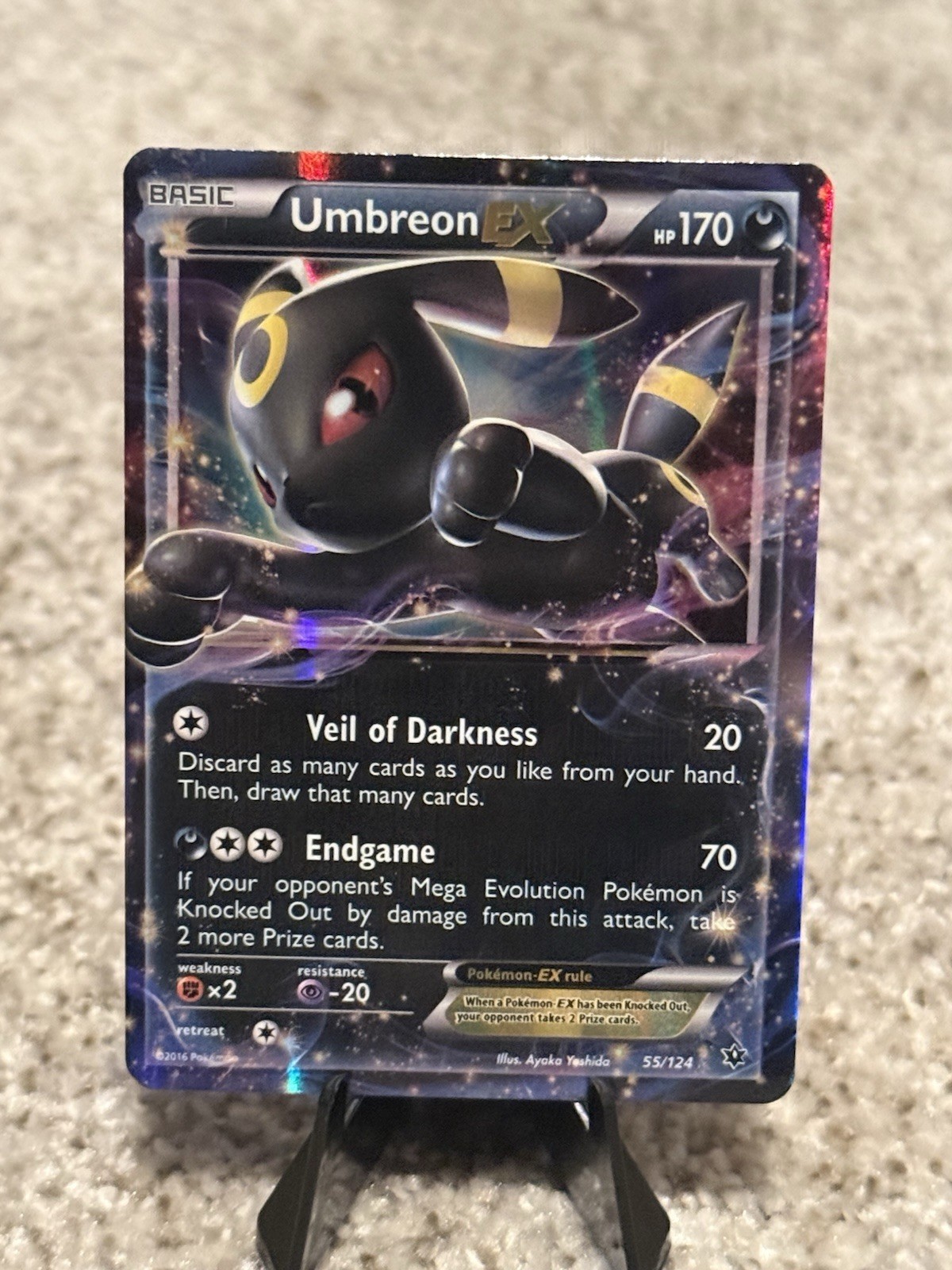 Umbreon EX 55/124 - XY Fates Collide - Holo Ultra Rare - Pokemon ‼️MINT‼️