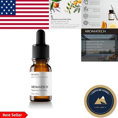 10mL The Hotel Aroma Essential Oil Blend - Floral and Woody Comforting Elegance