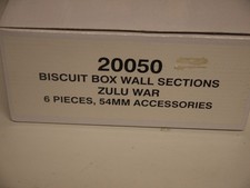 BRITAINS TOY SOLDIERS ZULU WAR BISCUIT BOX WALL SECTIONS 20050 54MM - Boxed