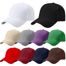 10 Pcs Kids Cotton Baseball Cap Plain Blank Baseball Hat One Size Color Set 2