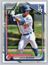 2024 BOWMAN #BP-106 JARON ELKINS PROSPECTS LOS ANGELES DODGERS