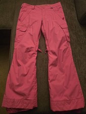 Burton Girls Dry Ride Snowboard Pants Pink Sise M 