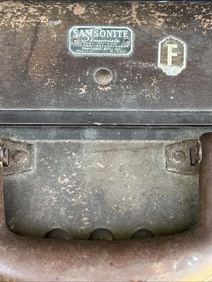 VTG Samsonite Streamlite Suitcase WW2 Era 21