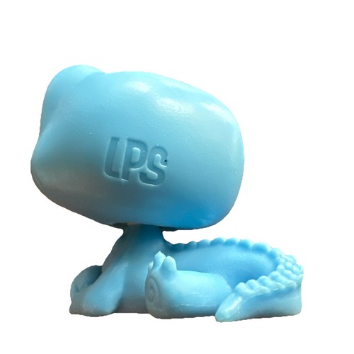Littlest Pet Shop # 2-S9 Sleek Gatori Blue Glitter Crocodile Alligator - Picture 5 of 5