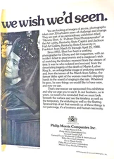 Philip Morris Companies Inc./ Coretta King    1988 Print Ad  Full Page