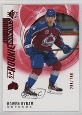 2020-21 SP Retail SP Rookie Authentics Red 288/799 Bowen Byram #140 13vr