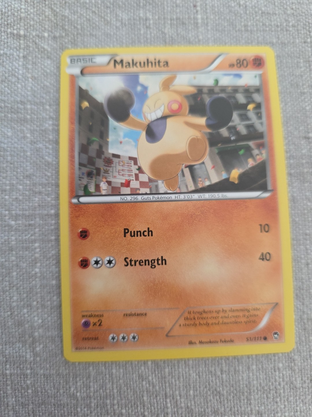 Pokemon Makuhita (51/113) Furious Fists LP