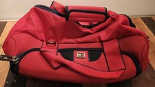 Vintage Tommy Hilfiger Duffle Bag Travel Gym Bag Large Red