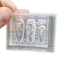 Jellyfish Nail Art Silicone Molds Unique Manicure Moulds Nail Decoration