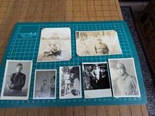 Original WWII Japanese Soldier Photo Lot 7pcs Military Uniform Japan