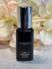 Jo Malone Oud & Bergamot Eau de Cologne Intense 0.3 Oz 9 mL Mini Spray NWOB Free