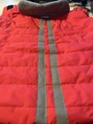MALE or  FEMALE DOG CANINE WINTER COAT RED WITH GRAY FLEECE LINED . SIZE LARGE  — photo 4