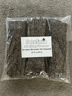 SOCKSNOB Sock Snob 3 Pairs Multipack Leg Warmers