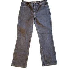 Y2K French Dressing Dark Wash Slim High Rise Bootcut Straight Jeans Size 10