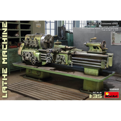 LATHE MACHINE KIT 1:35 Miniart Kit Art.Vari -D- Neues Modell