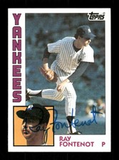 1984 Topps #19 Ray Fontenot  signed autograph  blue sharpie EAA1 BXCP71
