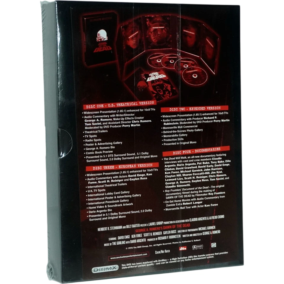 Dawn of the Dead 4 Disc Ultimate Edition Collector's DVD Set New & Sealed - Image 2 of 4