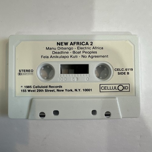 New Africa 2 Cassette Tape Compilaton US Celluloid Afrobeat Fela Kuti 1985 - Picture 6 of 7
