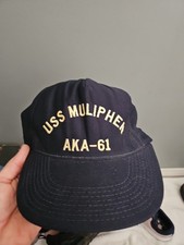 USS MULIPHEN AKA-61 United States Navy Vintage Made In USA Snap Back