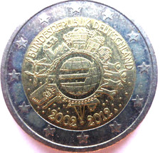 2 euro Niemcy 2012, 10 lat Euroflagi A, cyrkulacja.