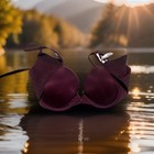 New Dark Burgundy Victoria’s Secret  34C  Wired Lined Demi Bra W Tags & V — photo 1