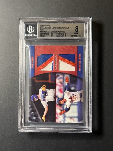 Francisco Lindor / Pete Alonso #MLMDR-ALL — 2025 Topps Major League Material Dual baseball card