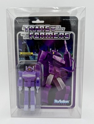 SUPER7 Transformers Shockwave ReAction Figure 3.75'' NEW. Case Included
