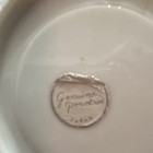 Vintage Genuine Porcelain Japan Cup & Saucer 2-Piece Set Blue White Floral Gold — photo 2