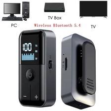 2 in 1 Wireless 5.4 Bluetooth Transmitter Receiver Adapter Audio 3.5mm Jack Aux