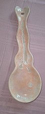 Ceramic Spoon Rest Pink Kitchen Accessories Hanging Holder