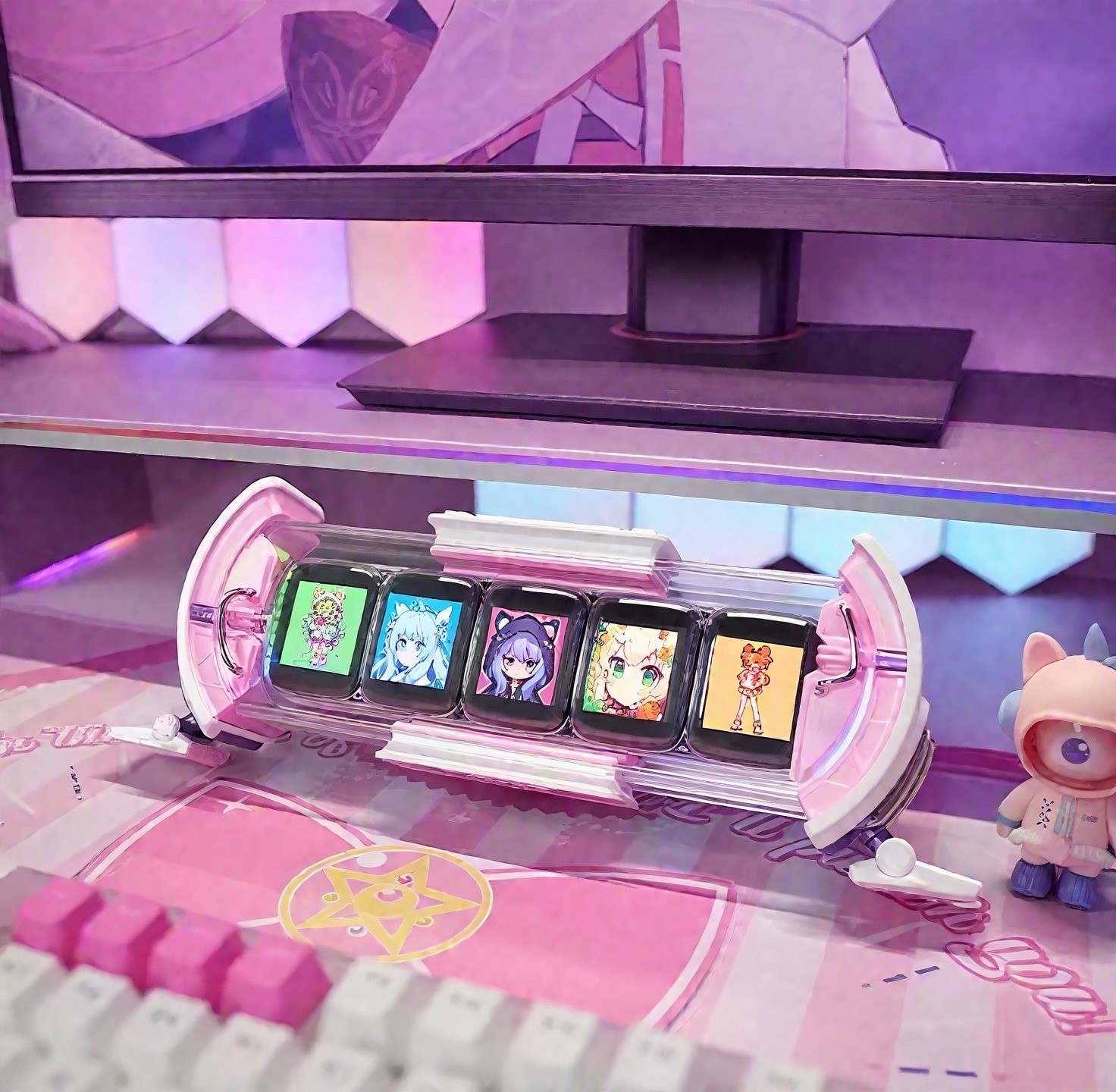 Horloge numérique LED Divoom Time Gate avec écran pixel Wi-Fi pour bureau gaming