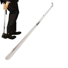 20.5" Extra Long Metal Handle Shoe Horn Stainless Steel Handled Shoehorn Horns